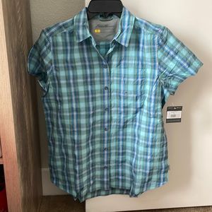 NWT Blue Plaid Mountain Fishing Shirt